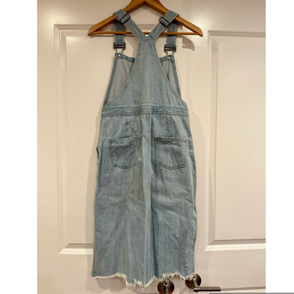 Forever 21 | Denim Overall Dress Midi Light Wash - Picture 2 of 4